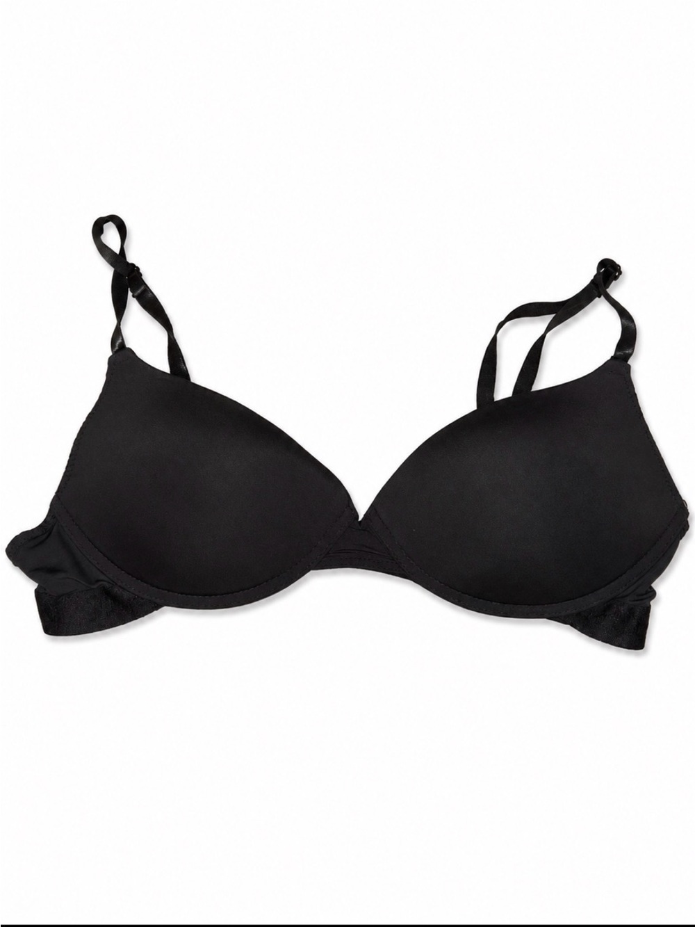 Juicy Couture Black Padded Bra no underwire 38C comfort molded cups
